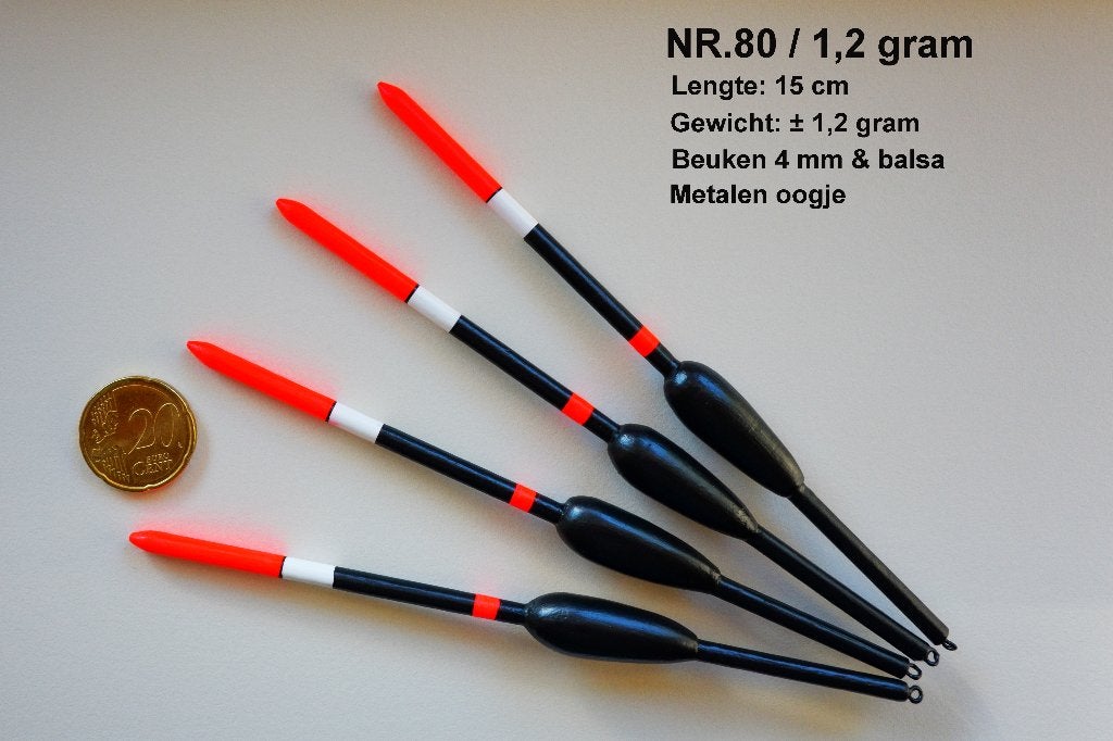 KARPERDOBBER HAND BUILT NR. 80 / 1,2 gram, Ophalen of Verzenden, Nieuw, Dobber of Lood