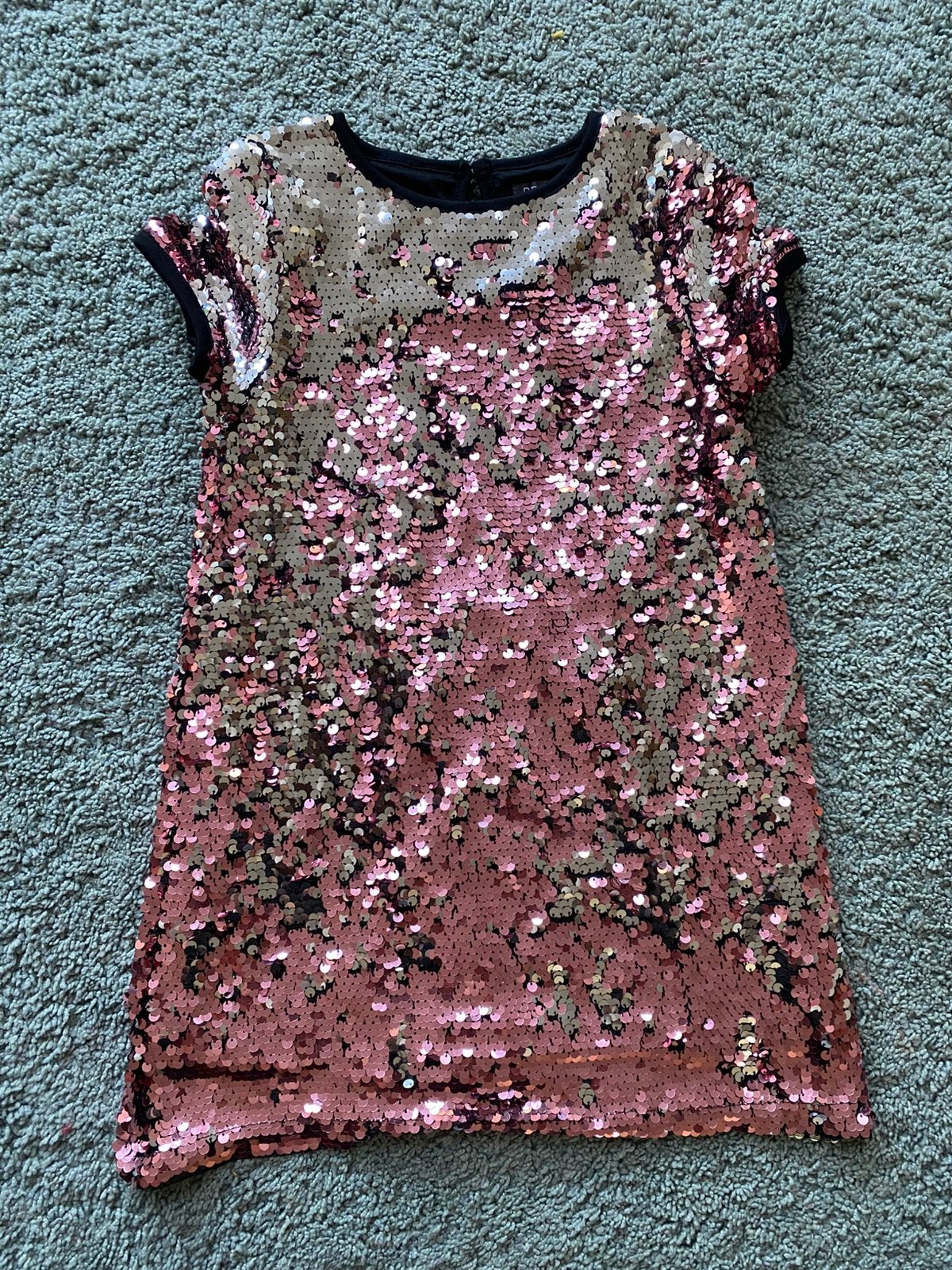Glitterjurk pailetten roze maat 122, Kinderen en Baby's, Kinderkleding | Maat 122, Ophalen of Verzenden, Zo goed als nieuw, Meisje