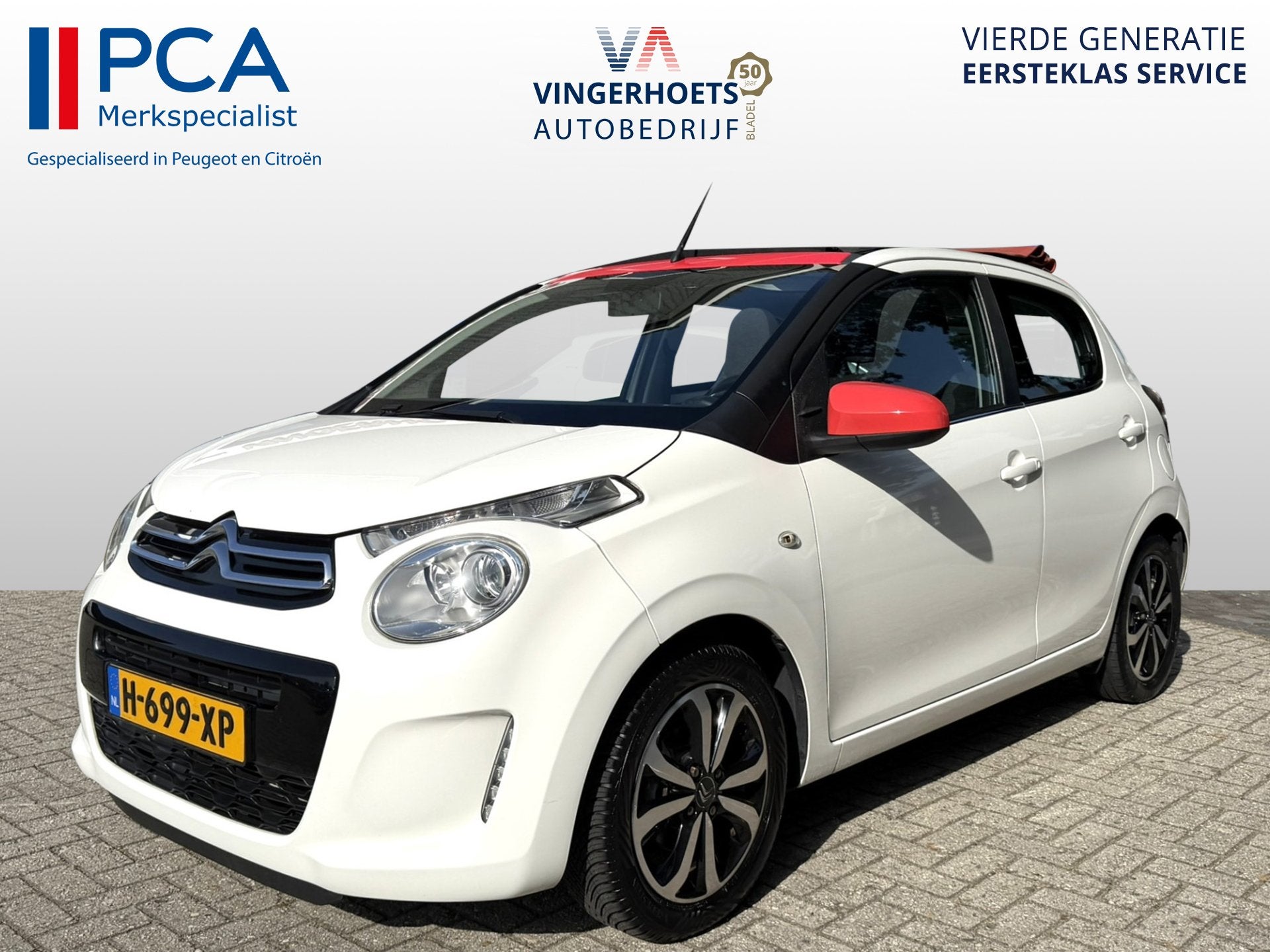 Citroën C1 Top-Dak 1.2 Airscape Shine * Airco * Elektrisch, Voorwielaandrijving, Stof, Gebruikt, Euro 6
