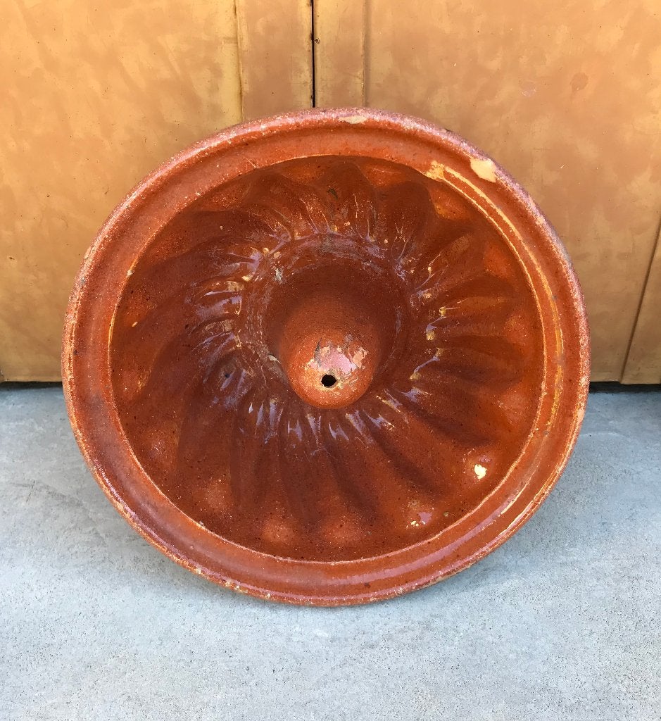 Terracotta aardewerk geglazuurde tulbandvorm, Antiek en Kunst, Antiek | Keramiek en Aardewerk, Ophalen of Verzenden