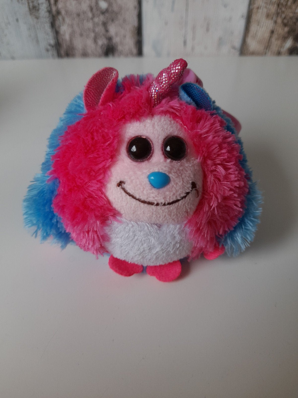 Leuke Ty monster sleutelhanger blauw/roze, Overige karakters, Overige typen, Blauw, Ophalen of Verzenden