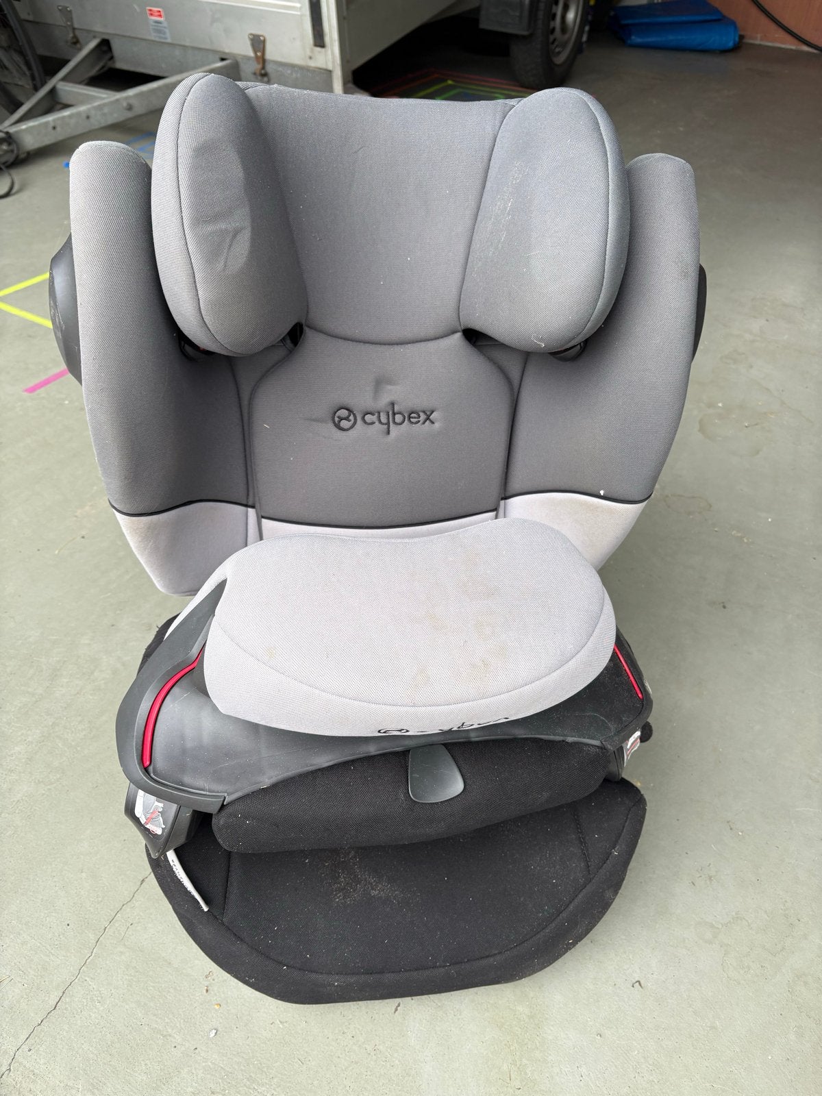 Cybex Pallas M-Fix SL autostoel - Grijs, Overige merken, Autogordel of Isofix, Gebruikt, Verstelbare rugleuning