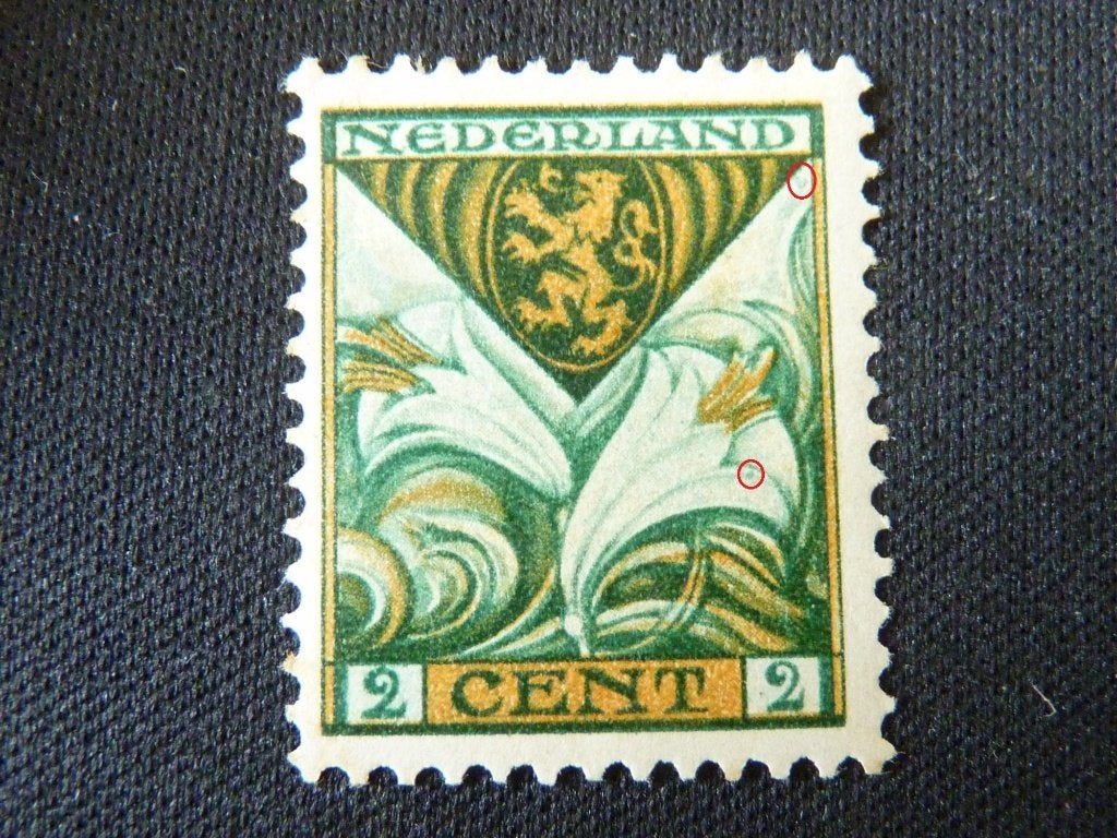 plaatfout 166 , ongebruikt., Postzegels en Munten, Ophalen of Verzenden, T/m 1940, Postfris