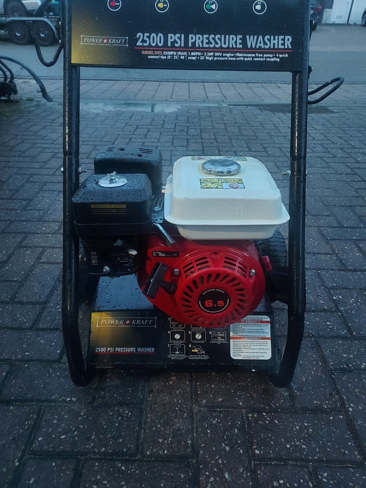 Benzine hogedrukreiniger opknapper., Ophalen