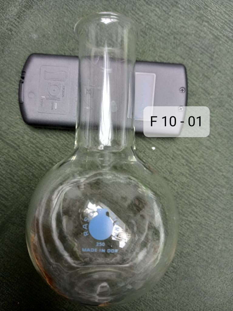 F10 serie: Laboratoriumglas,Glazen kolf, 250ml., Verzamelen, Ophalen of Verzenden, Gebruikt, Overige typen