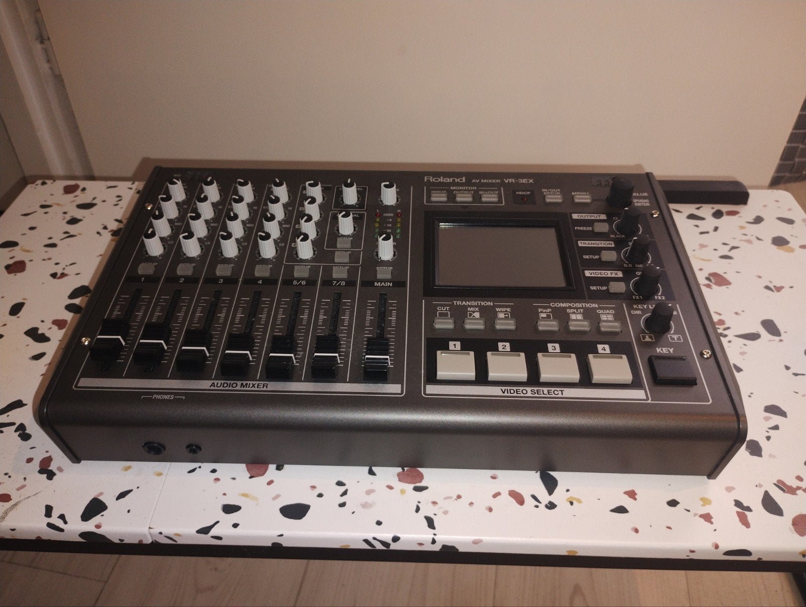Roland VR-3EX AV Mixer, Ophalen, Zo goed als nieuw, Origineel, Met display