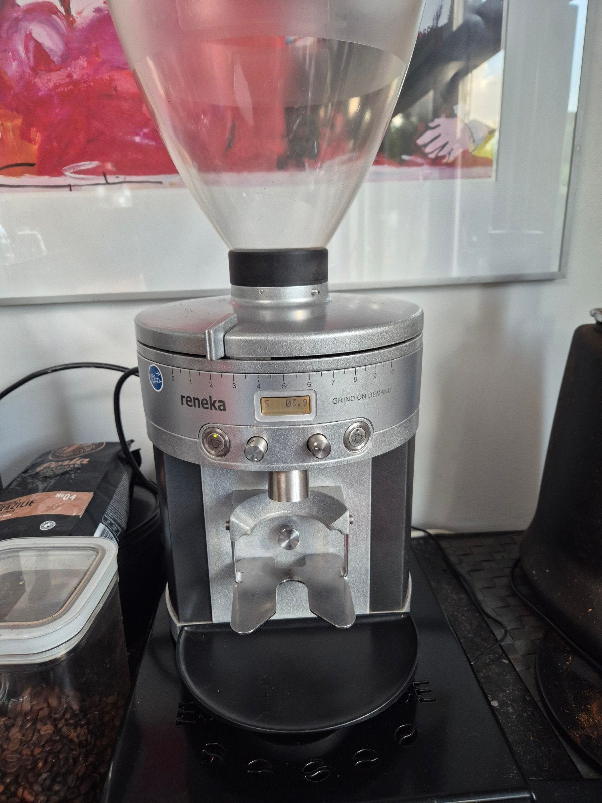 Mahlkonig Reneka K 30 on demand molen, Witgoed en Apparatuur, Koffiezetapparaten, 10 kopjes of meer, Ophalen of Verzenden, Gebruikt