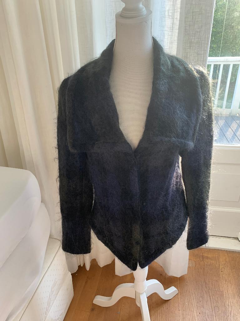 Erny van Reijmersdal vestje/jasje mohair 38, Maat 38/40 (M), Blauw, Ophalen of Verzenden, Erny van Reijmersdal