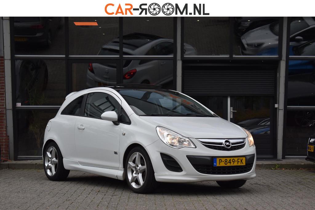 Opel Corsa 1.4 Turbo Cosmo Pano Airco OPC Line OLIE VERBRUIK, Auto's, Voorwielaandrijving, Euro 5, Stof, Gebruikt