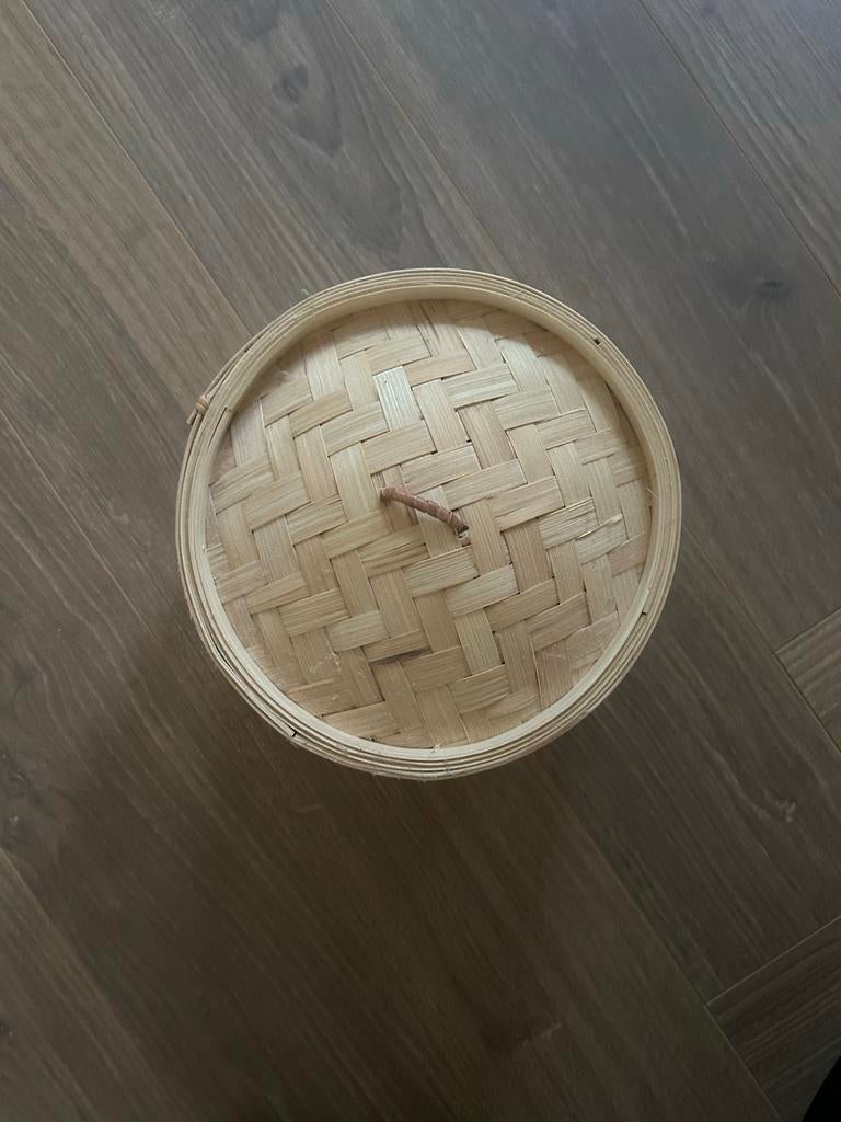 Bamboe stoommandje, Beige, Hout, Ophalen of Verzenden, Overige typen