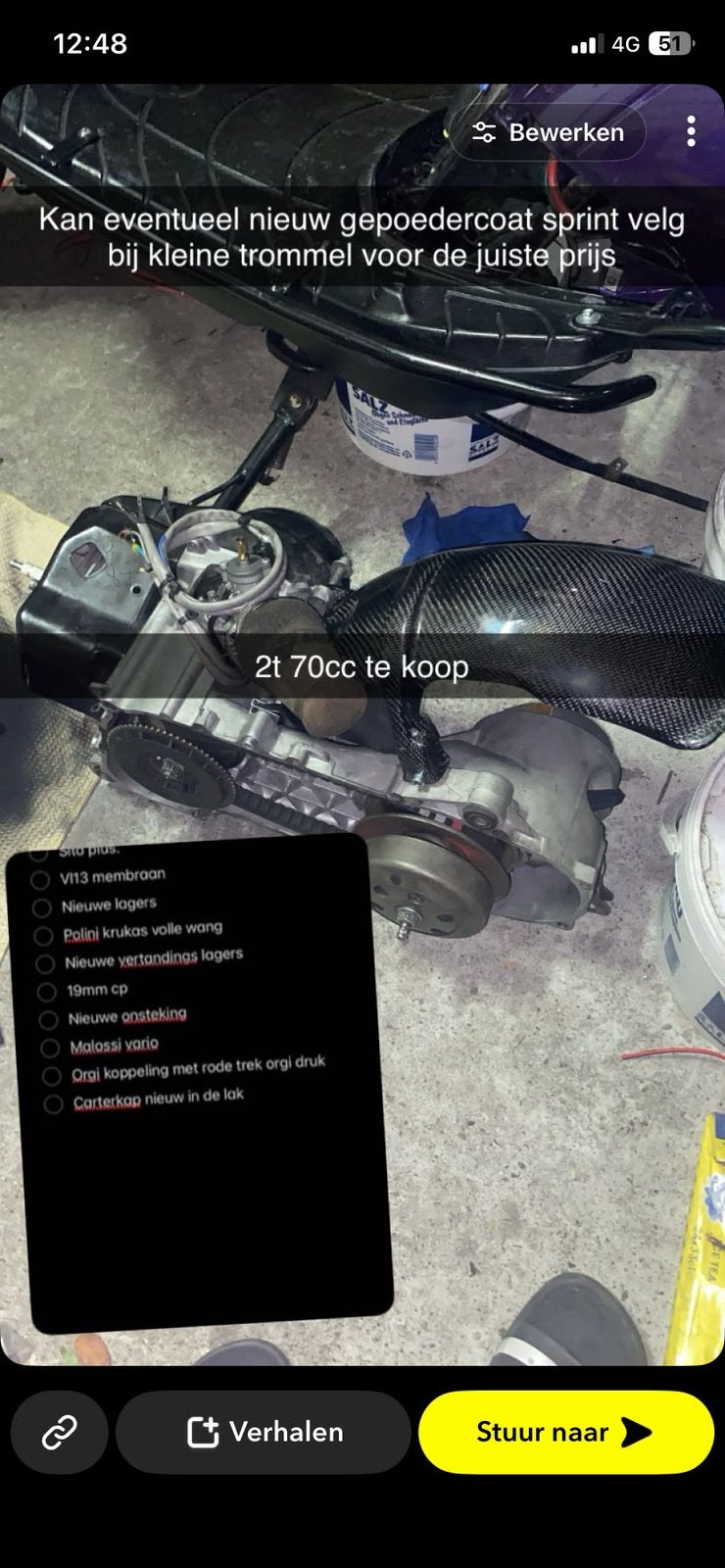 Zip 70cc blok plug and play, Ophalen of Verzenden, Zo goed als nieuw, Zip