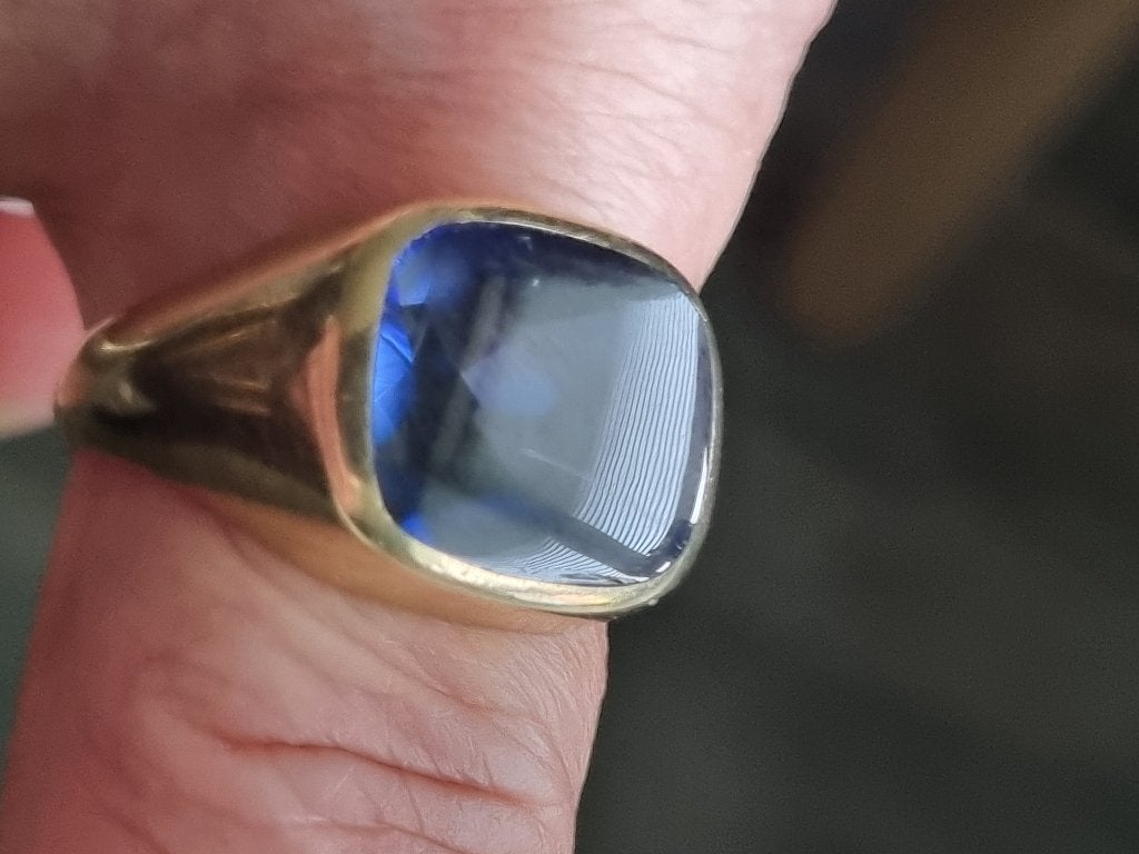 constant gouden zegelring 14 k, 20 of groter, Heer, Ophalen of Verzenden, Zo goed als nieuw