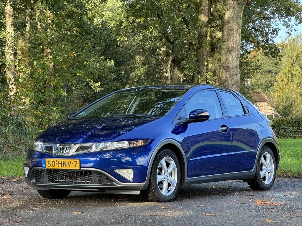 Honda Civic 1.4 Silverstone Goed onderhouden apk 4-27, Auto's, Euro 5, Gebruikt, 4 cilinders, Blauw