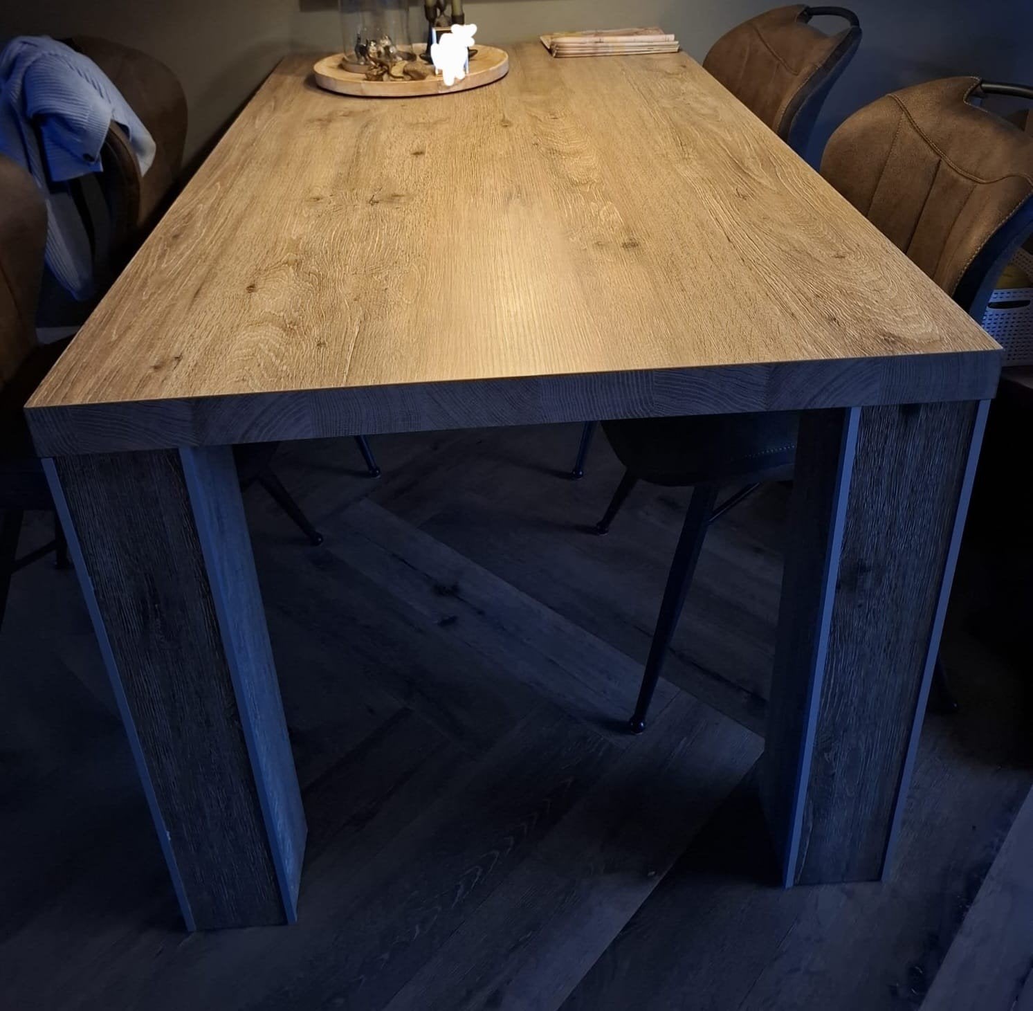 Gratis Eettafel 160x85 gratis, Huis en Inrichting, Tafels | Eettafels, Ophalen, Gebruikt, Rechthoekig, 50 tot 100 cm