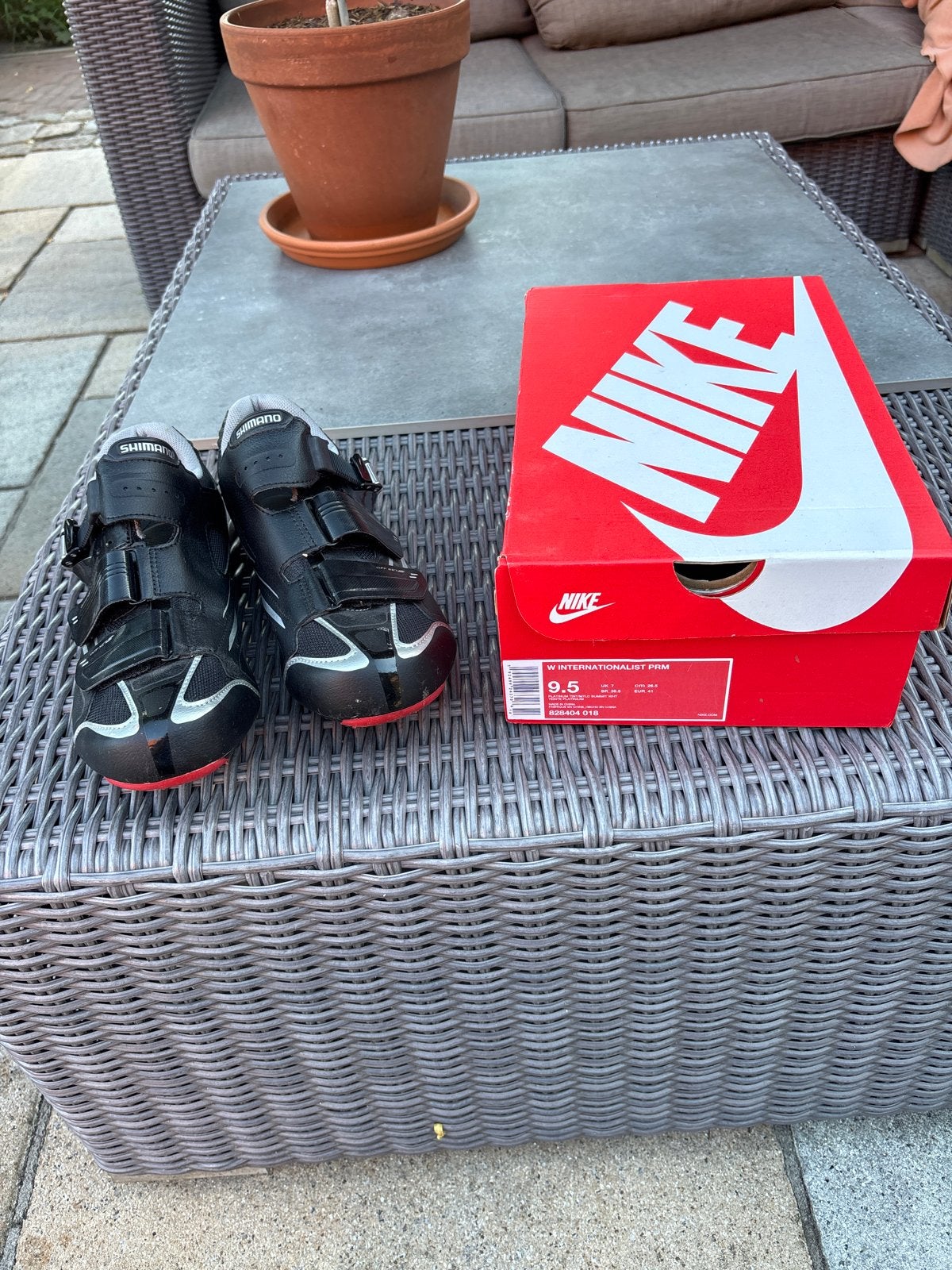 Shimano fietsschoenen met Nike doos, Gebruikt, Heren, Schoenen, Overige maten