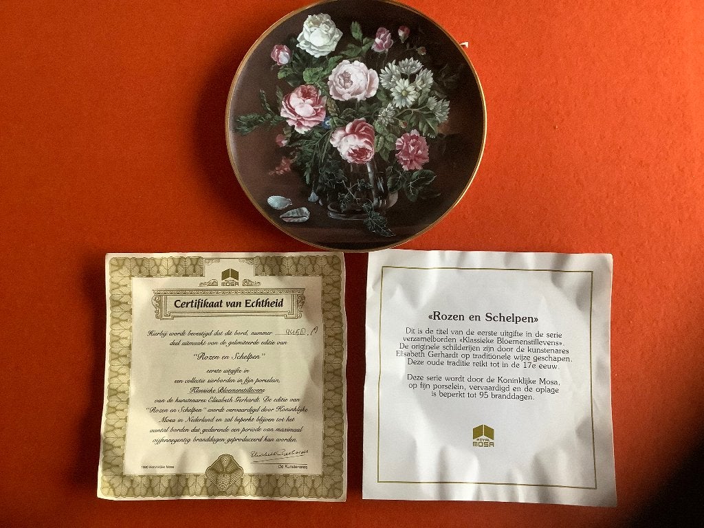 Verzamelbord "Rozen en Schelpen" - Koninklijke Mosa, Ophalen