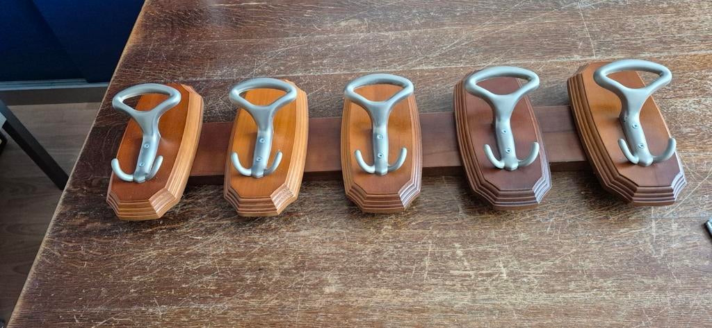 Mahonie kapstok met bijpassende paraplubak, Zo goed als nieuw, Minder dan 100 cm, Hout, Ophalen