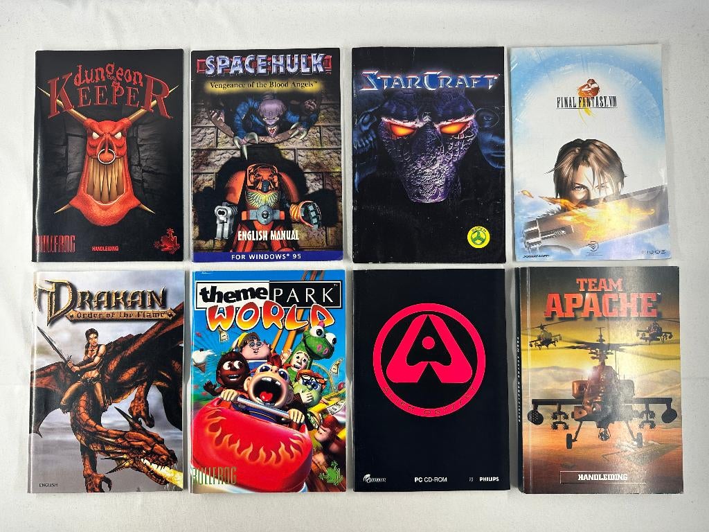 PC Big Box handleidingen bundel 8 stuks, Spelcomputers en Games, Games | Pc, Diversen, Diversen, Ophalen of Verzenden, Zo goed als nieuw