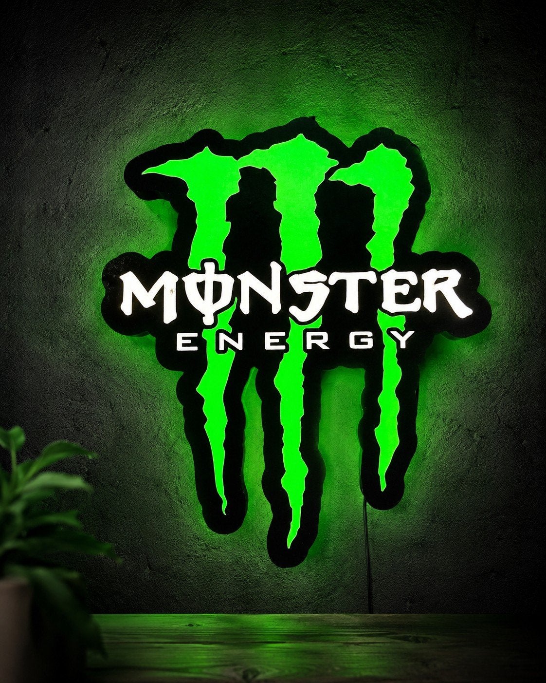 Monster Energy logo led box, Ophalen, Nieuw