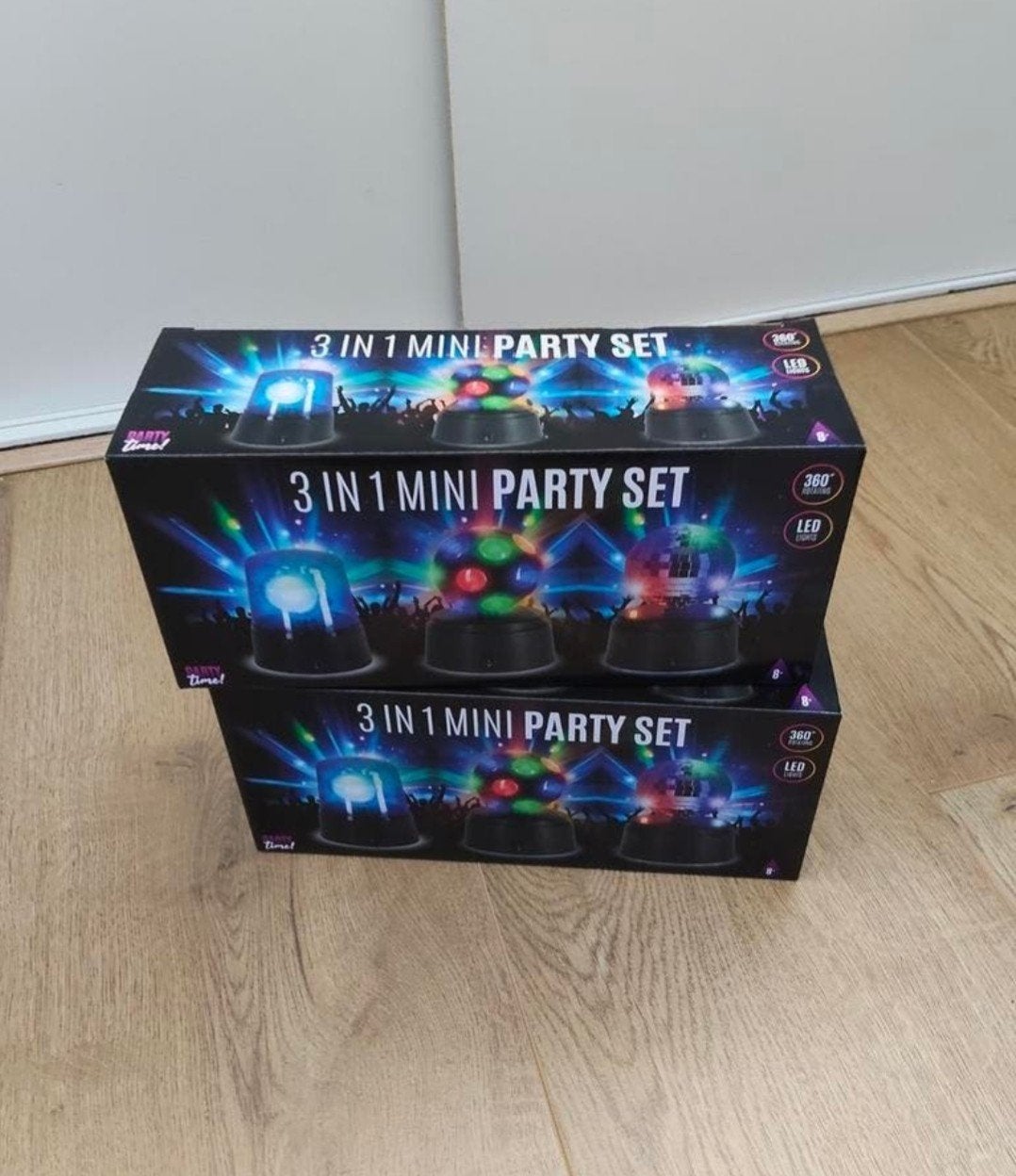 10x 3-in-1 Mini Party Set - Feestverlichting Disco LED, Ophalen of Verzenden, Nieuw, Feestartikel, Overige