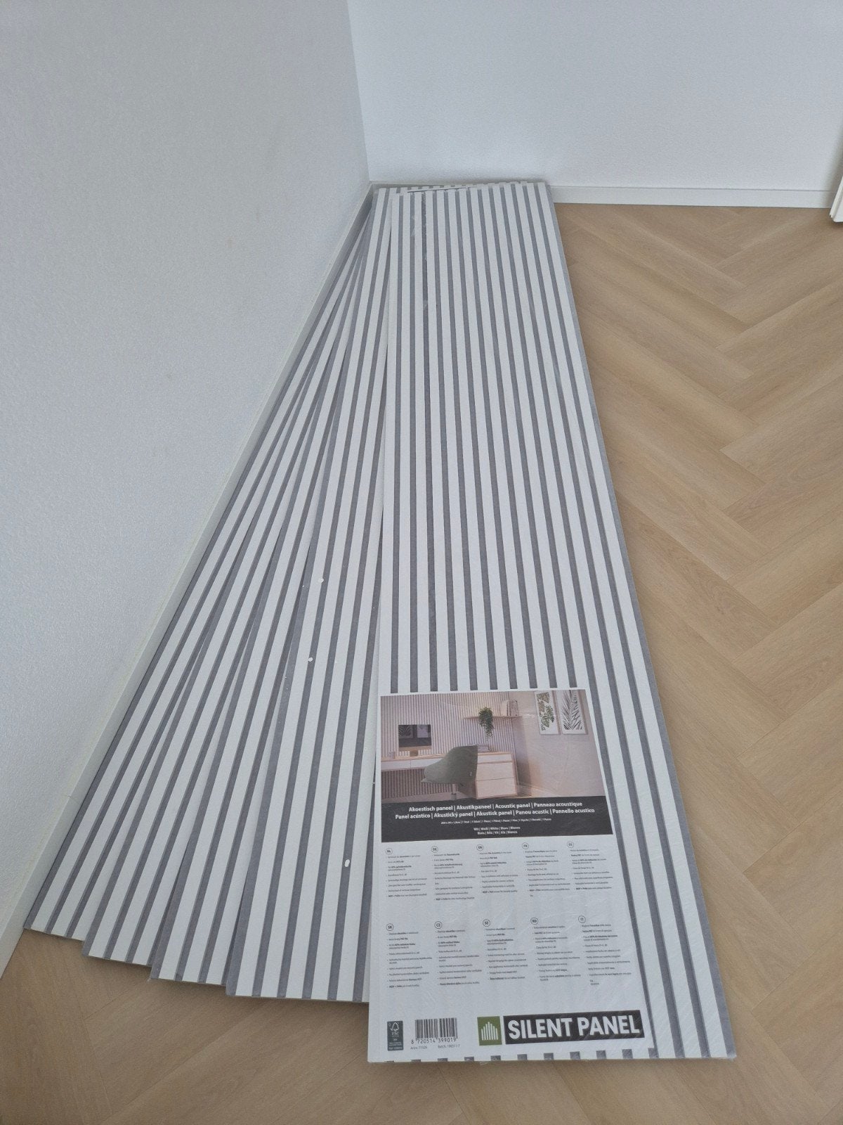 5x Nieuw Akoestisch Wandpaneel 260x56 cm, Ophalen, 260 cm, Hout, Nieuw