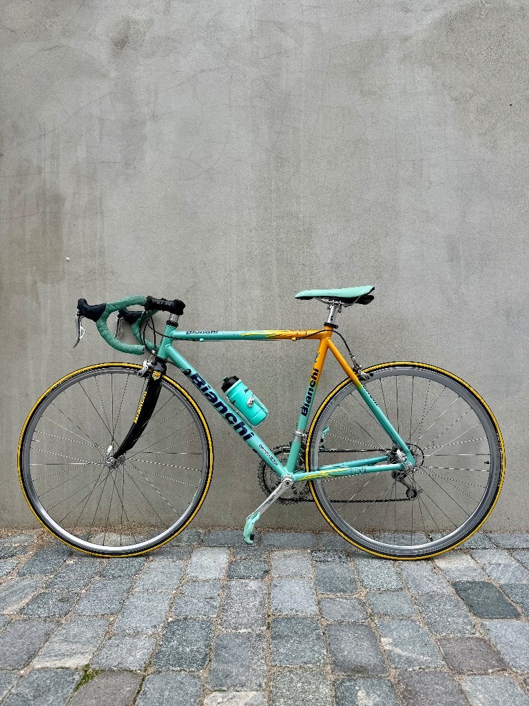 Bianchi Mega Pro L racefiets | Campagnolo | '98/99 | maat 50, 28 inch, Gebruikt, Velgrem, Aluminium