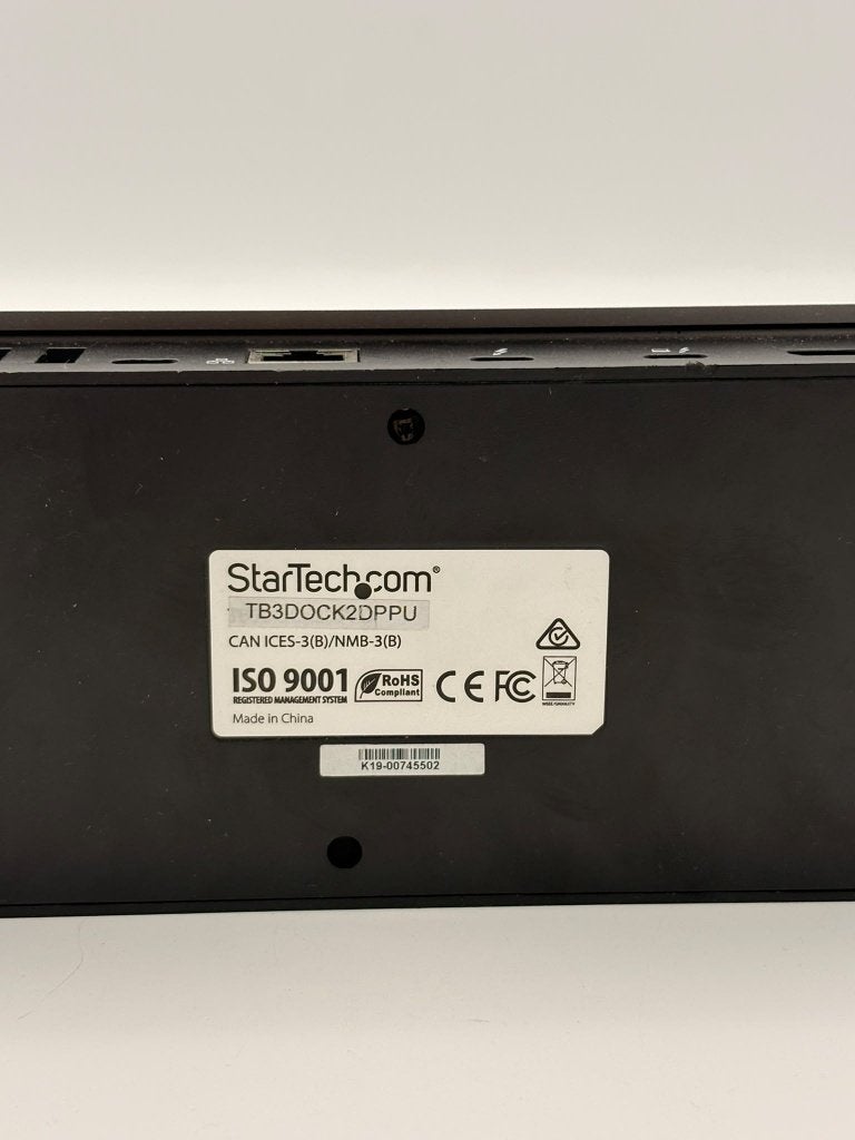 StarTech TB3DOCK2DPPU Thunderbolt 3 Dock – Dual 4K, Computers en Software, ., Ophalen of Verzenden, Zo goed als nieuw, .