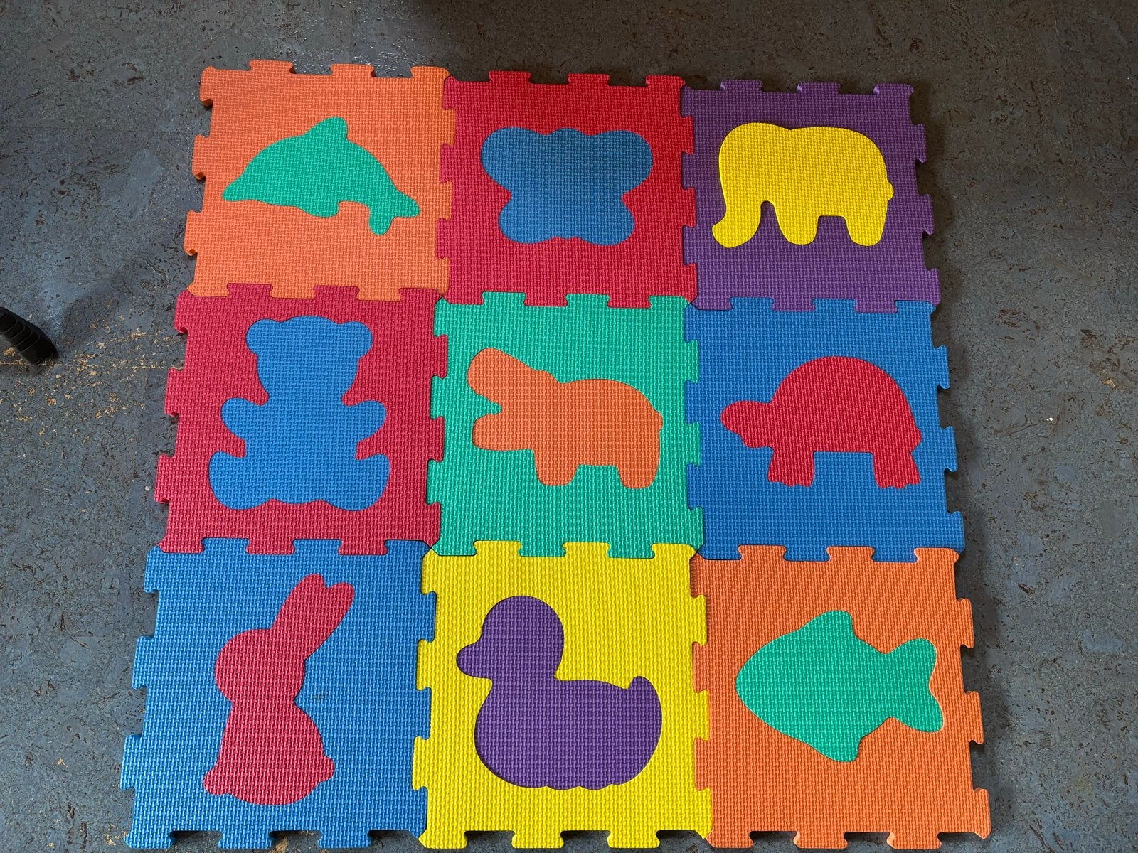 Speelkleed met Dieren Puzzelstukken, Ophalen of Verzenden, Zo goed als nieuw, Speelkleed