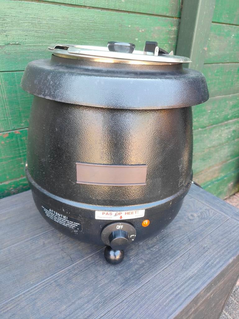 Soepketel 10 liter - Zwart - 400W, Ophalen, Gebruikt