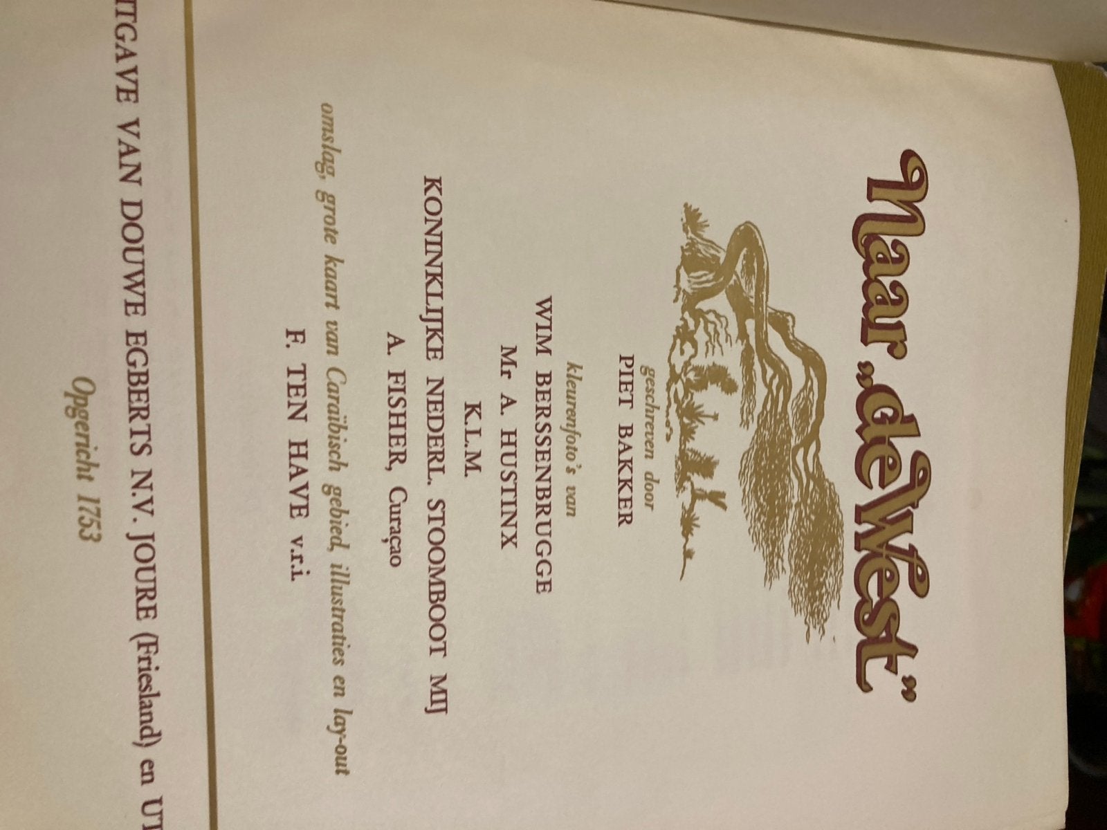 Naar "de West" - Koninklijke Nederlandse Stoomboot Mij, Midden-Amerika, Brochure, Ophalen, Gelezen