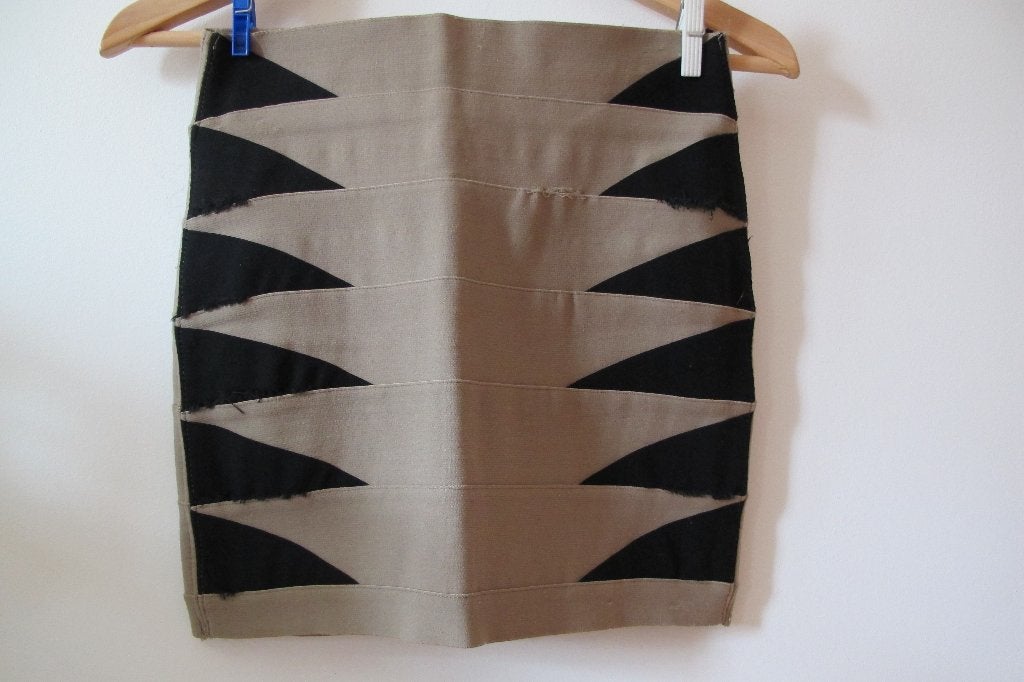Triangle pattern skirt (Forever 21), Bruin, Ophalen of Verzenden, Forever 21, Maat 36 (S)