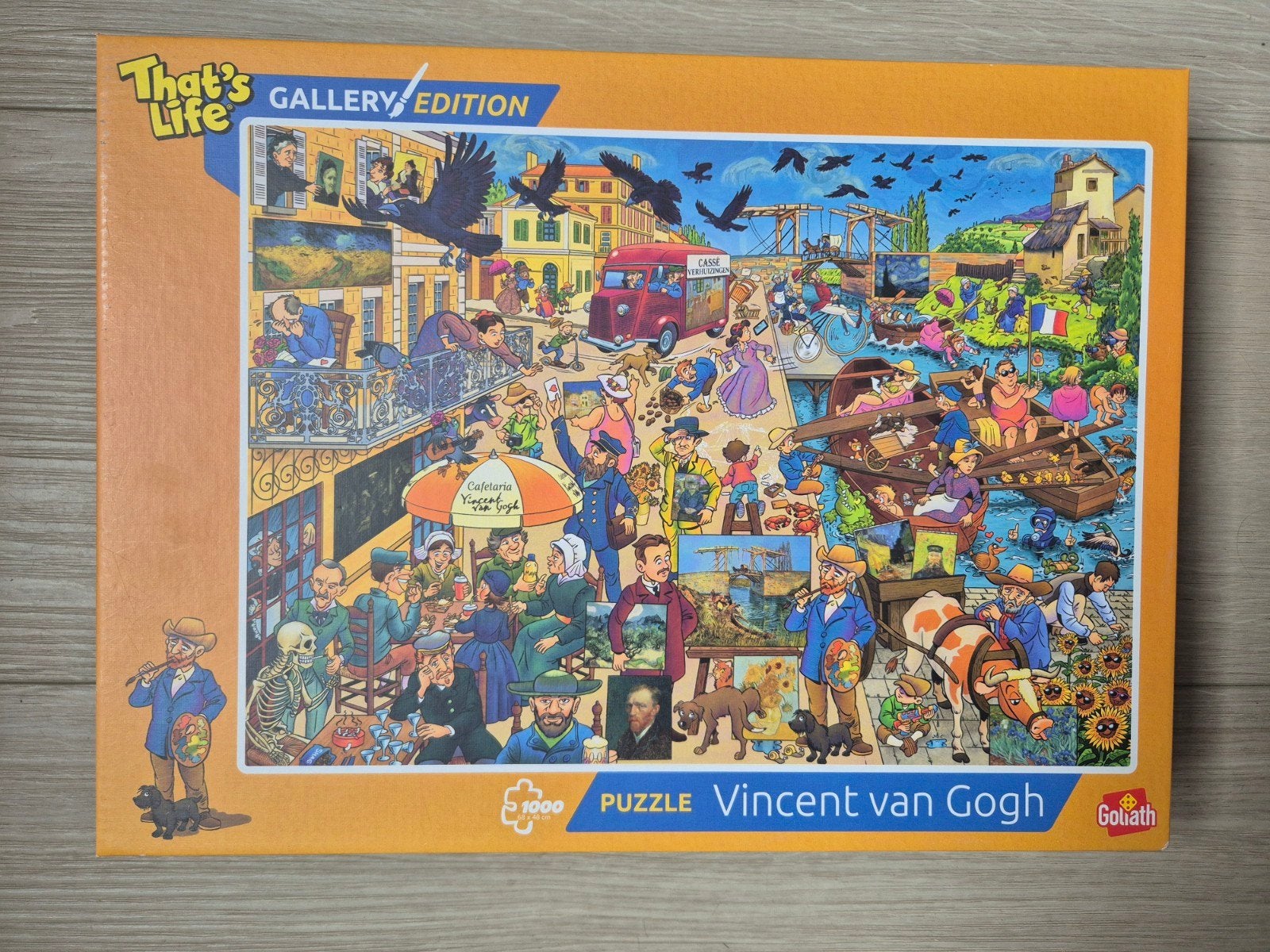 puzzel thats life Vincent van gogh nieuw, Hobby en Vrije tijd, Denksport en Puzzels, Ophalen, 500 t/m 1500 stukjes, Nieuw