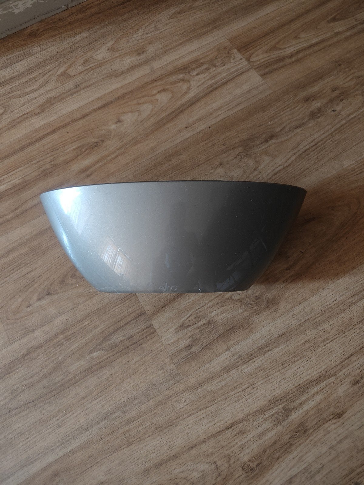 Elho bloempot/plantenbak - Grijs, ovaal, Kunststof, Gebruikt, Minder dan 30 cm, Ophalen of Verzenden