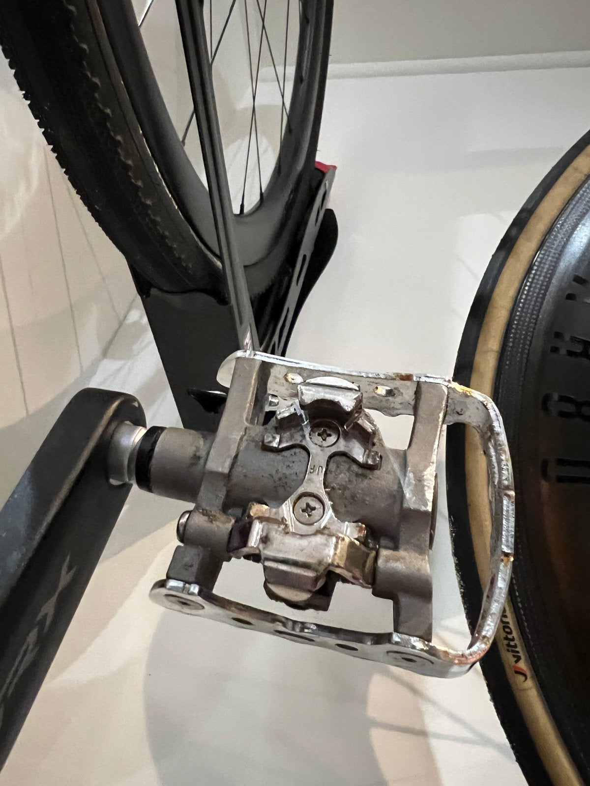 Shimano PD-M324 SPD combi pedalen, Crankstel of Pedalen, Gebruikt, Ophalen of Verzenden, Aluminium