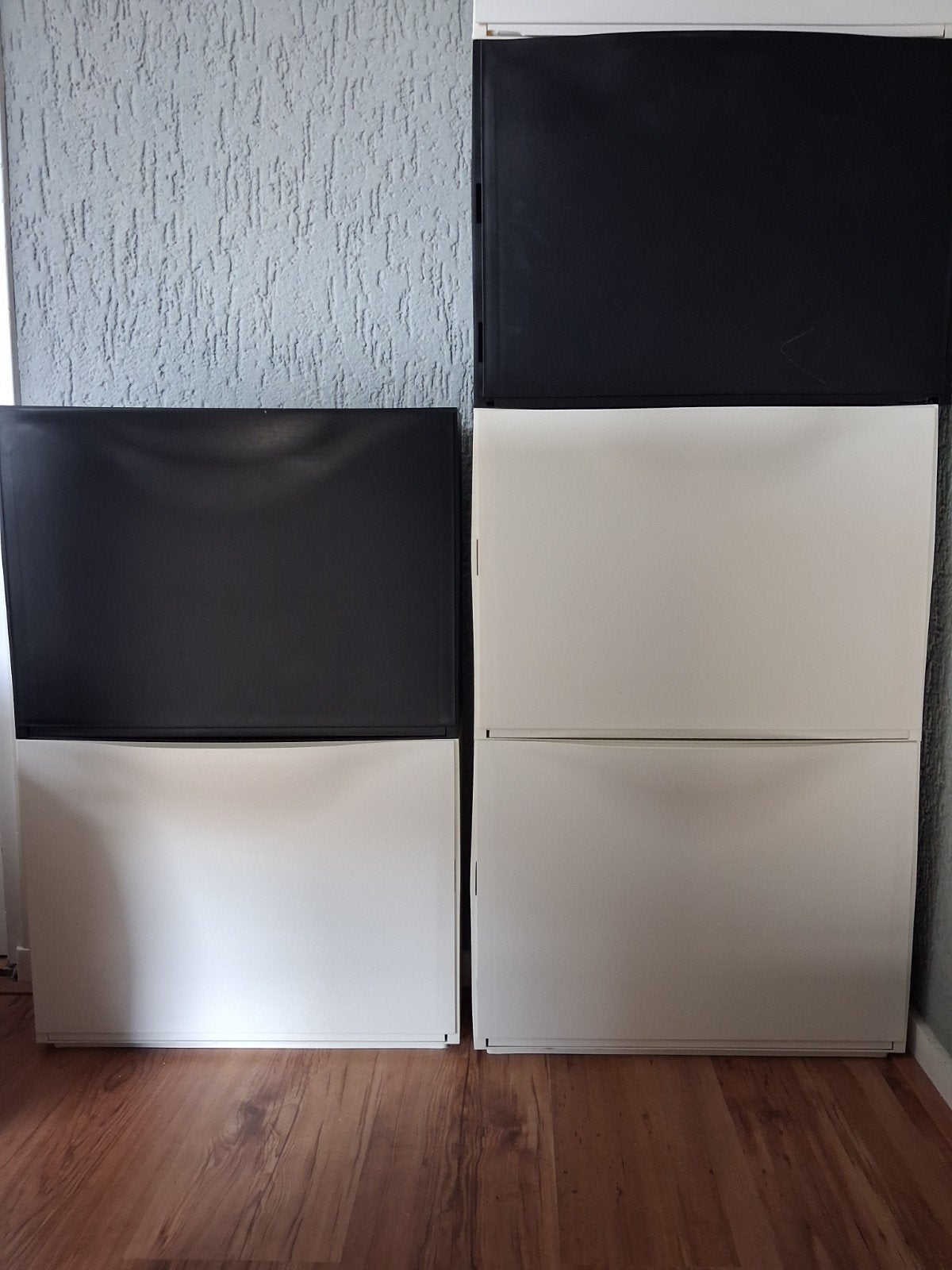 IKEA TRONES schoenenkasten, zwart en wit, 4 stuks, Huis en Inrichting, Ophalen, Gebruikt, Modern, minimalistisch