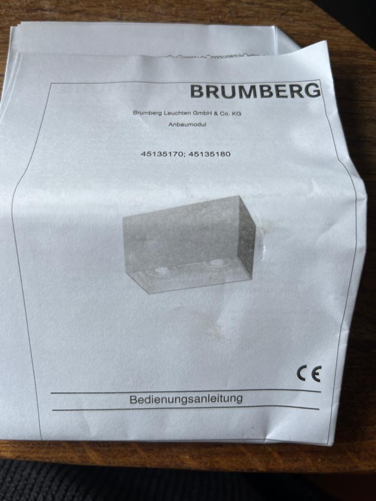 Brumberg Anbouwmodul Opbouwspot Zwart (45135170/45135180), Ophalen of Verzenden, Nieuw