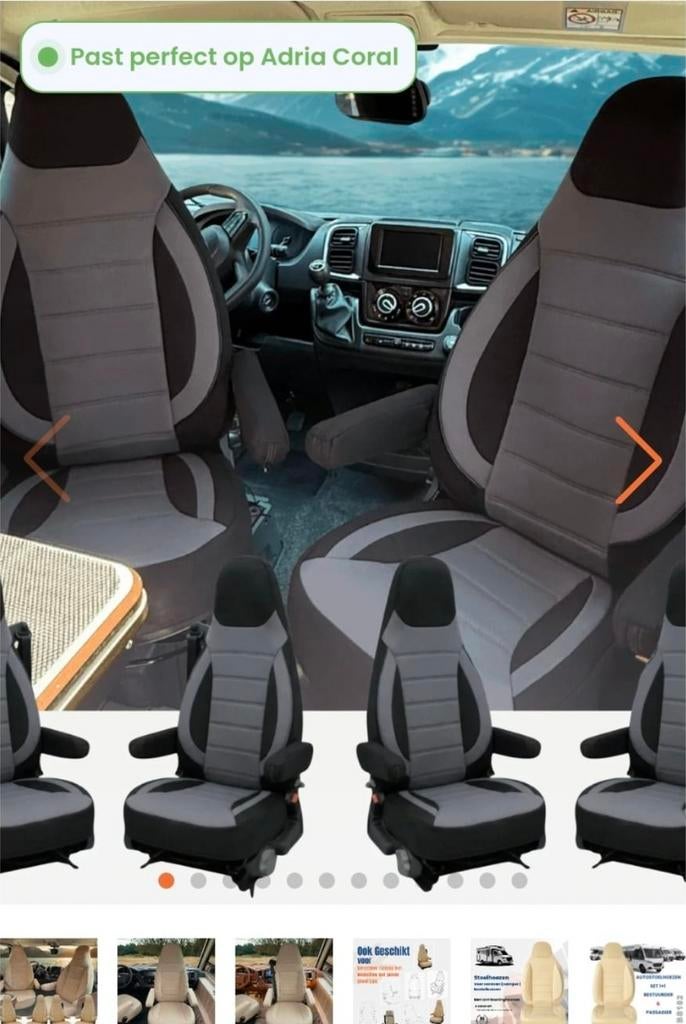 Set nieuwe stoelhoezen  voor Fiat Ducato, bv camper, Auto-onderdelen, Interieur en Bekleding, Ophalen of Verzenden, Nieuw, Overige automerken