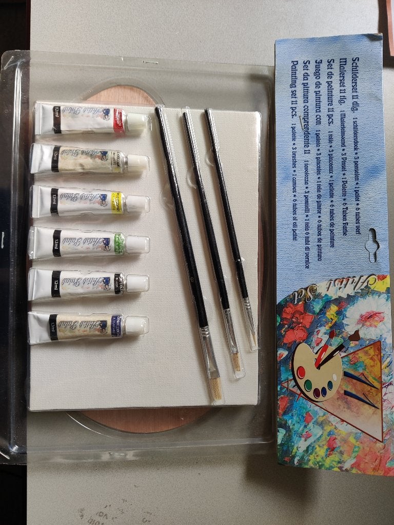 Schilderset 11-delig - Compleet mat palet!, Hobby en Vrije tijd, Ophalen of Verzenden, Nieuw