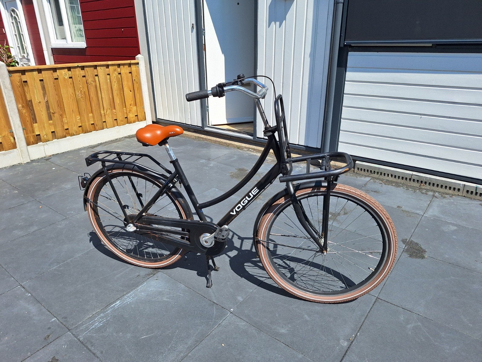 Vogue transportfiets, mat zwart, Terugtraprem, Gebruikt, Versnellingen, Ophalen
