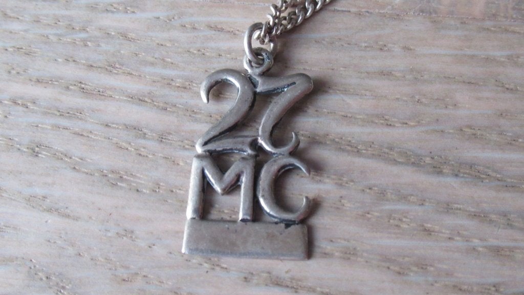 zilveren 27 MC hanger met zilveren collier / bodemvondst, Ophalen of Verzenden, Zilver