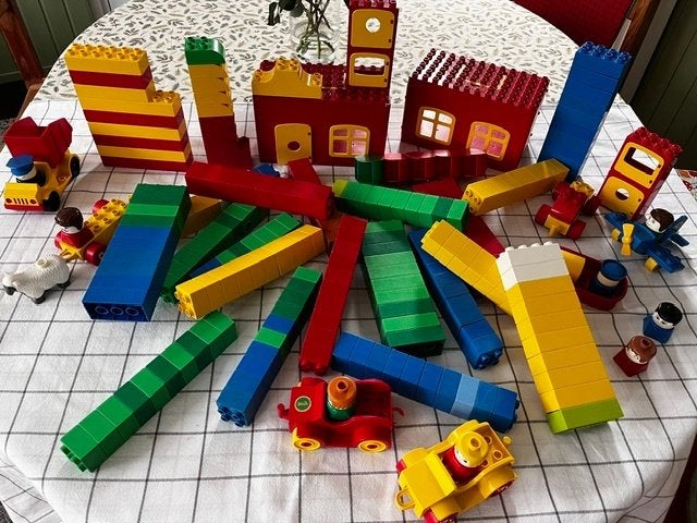 Krat met Lego Duplo, Overige typen, Ophalen of Verzenden, Duplo, Meerdere sets