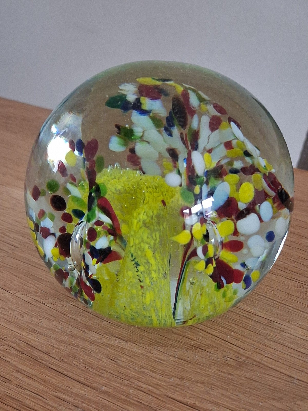 Presse - Papier bloem glas puntgaaf, Ophalen of Verzenden