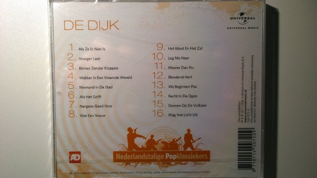 De Dijk - Nederlandstalige Popklassiekers, Ophalen of Verzenden, Zo goed als nieuw, Rock, Album