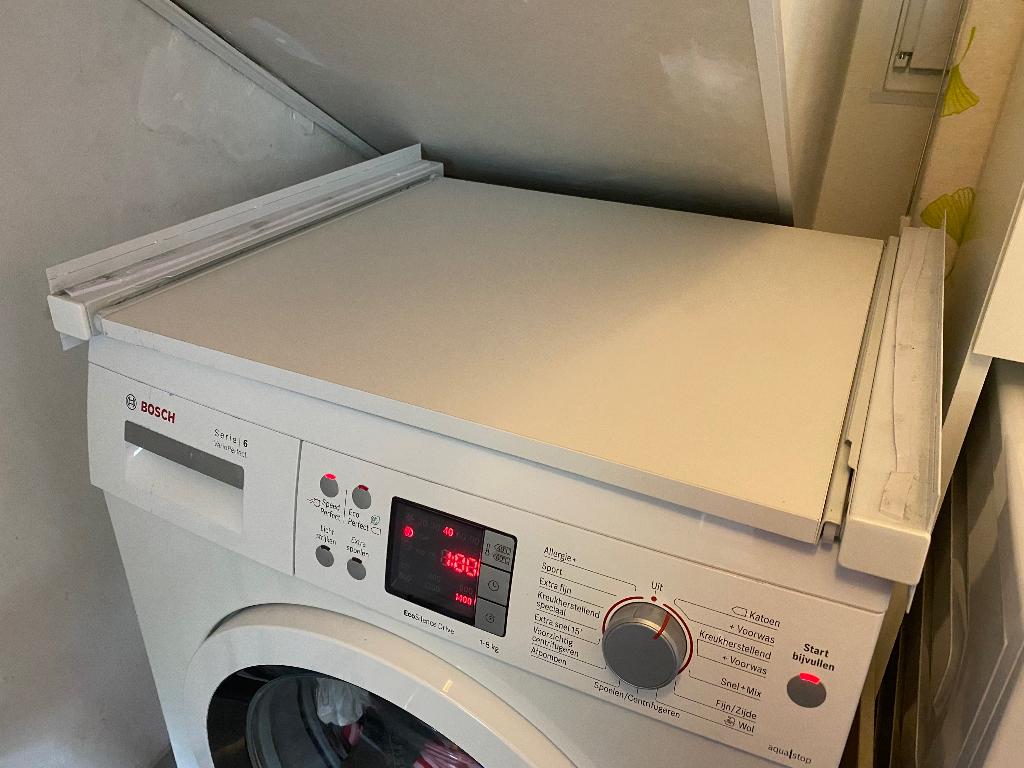 Wasmachine/drogerrand met uitschuifbare lade, Witgoed en Apparatuur, Onderdelen en Toebehoren, Ophalen, Zo goed als nieuw