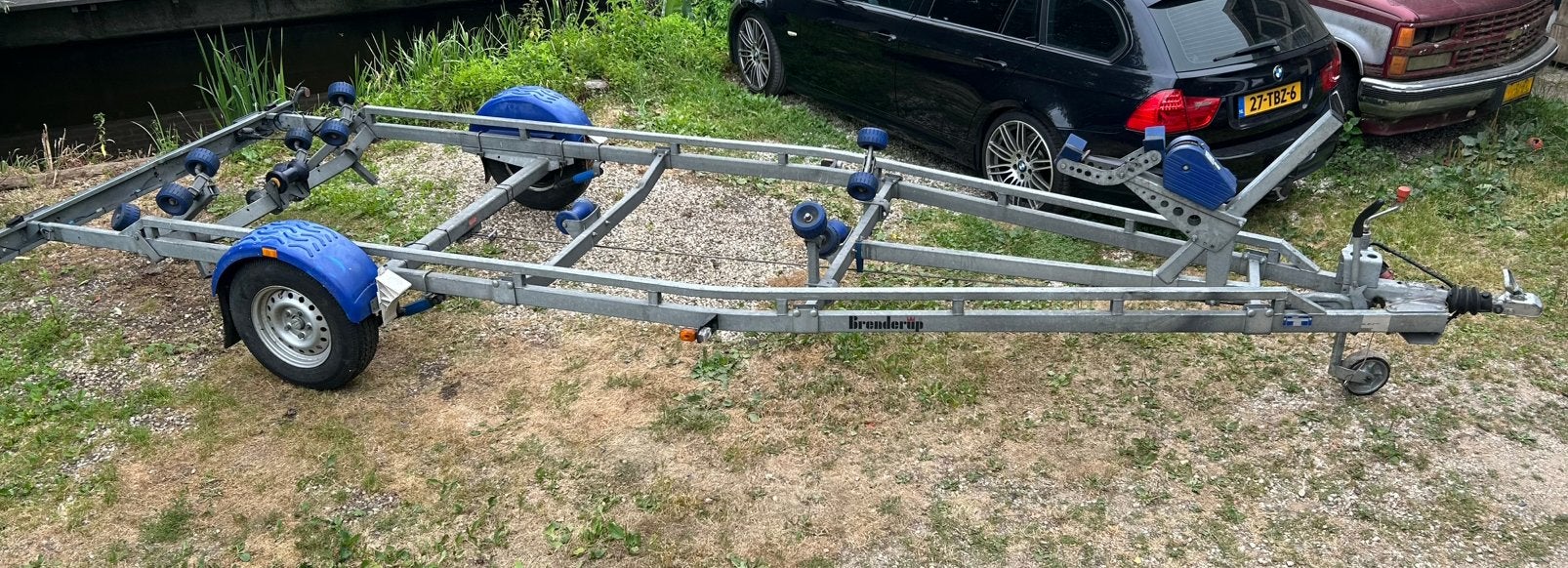 Brenderup geremde boottrailer 1800 kg, Ophalen, Gebruikt, Overige materialen, Overige merken