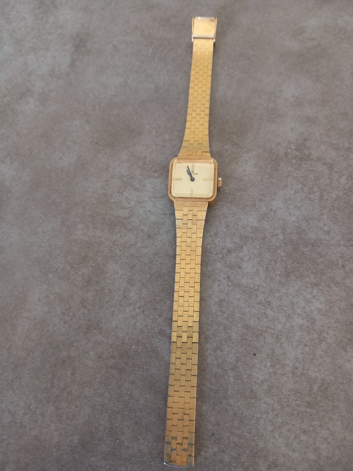 Vintage opdraai EDOX HORLOGE - WERKEND- DAMES, Sieraden, Tassen en Uiterlijk, Horloges | Dames, Verzenden, Gebruikt, Staal, Overige merken