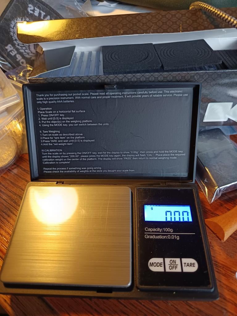 Draagbare Precisieweegschaal - Zakformaat tot 100g, Precisieweegschaal, Nieuw, Ophalen of Verzenden, Generiek