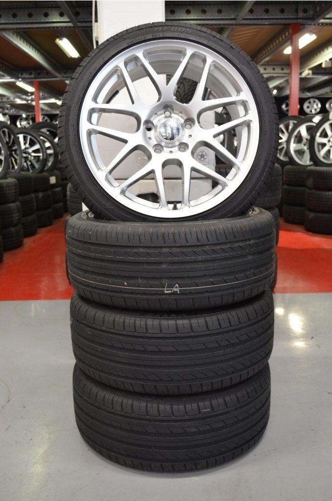 Nieuwe set 18'' BMW velgen E46 E90 + zomerbanden nu €850,-, Niet ingevuld, 18 inch, Velg(en), Niet ingevuld