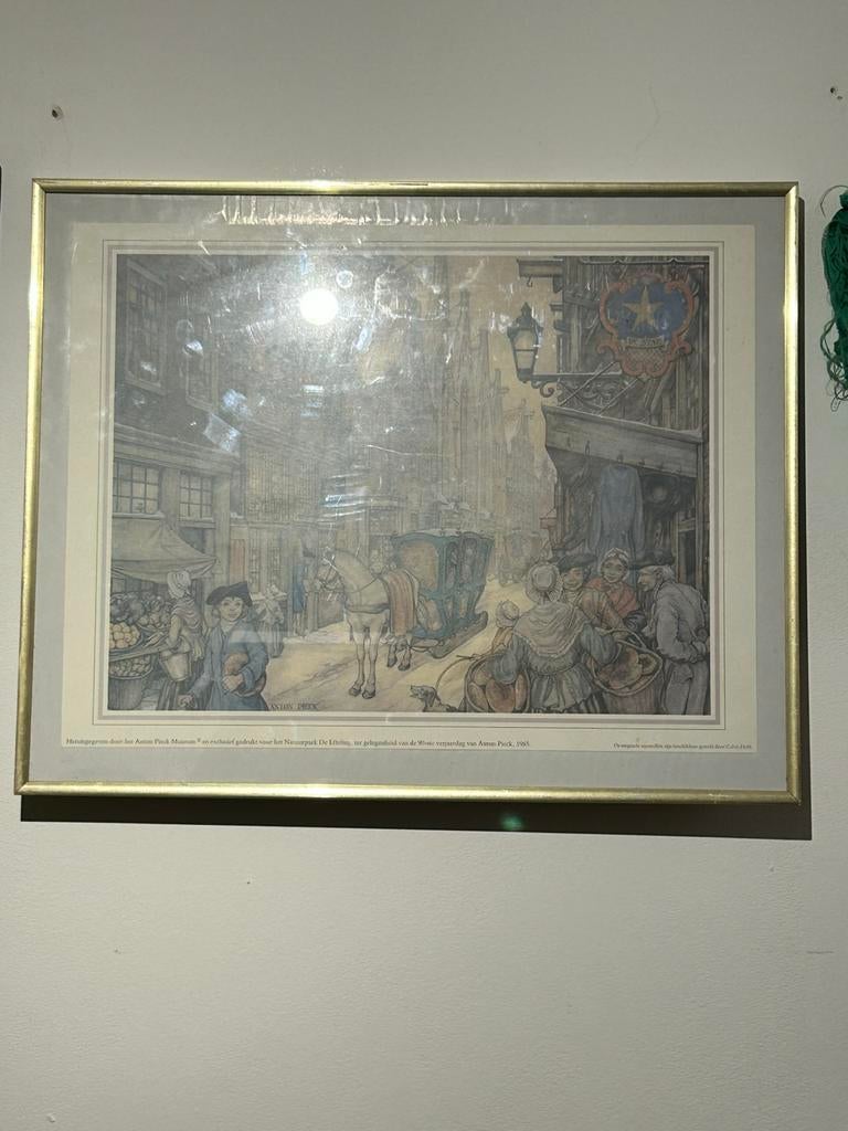 Anton Pieck Prent 'De Efteling' 1981, Ophalen
