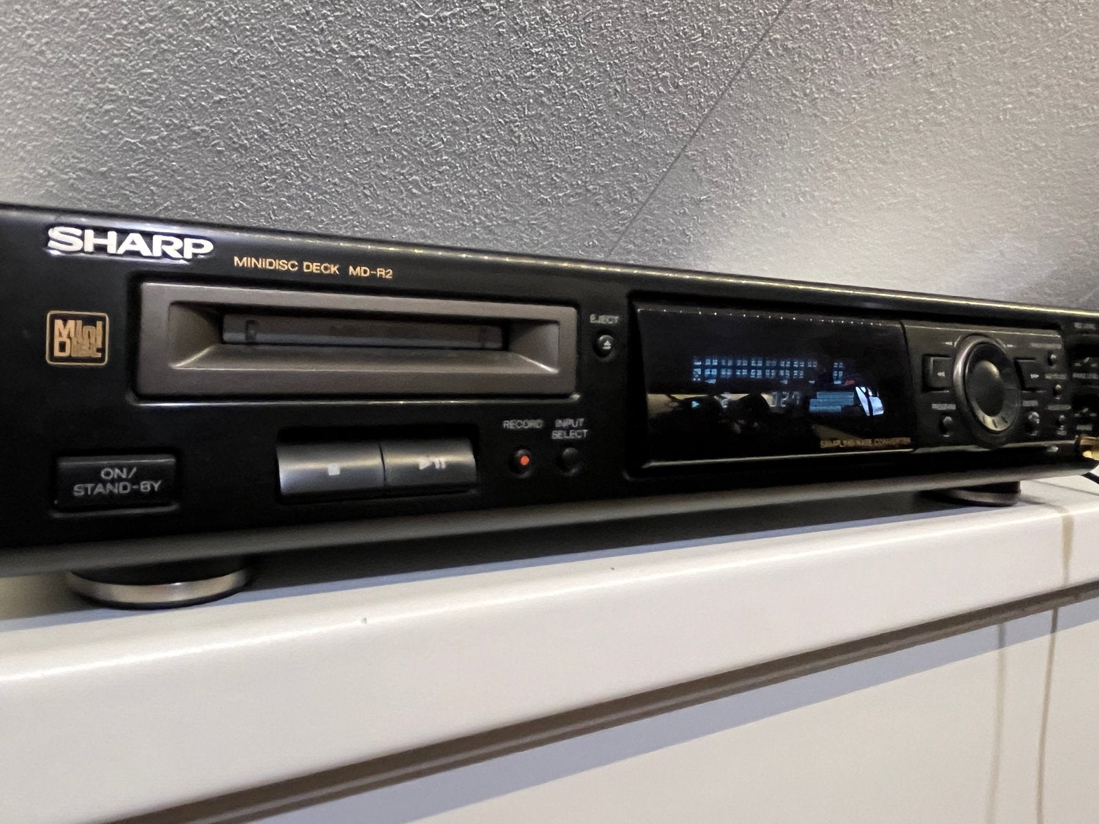 Sharp Minidisc Deck MD-R2 - Zeldzame Minidisc Recorder, Ophalen of Verzenden, Minidisc-recorder